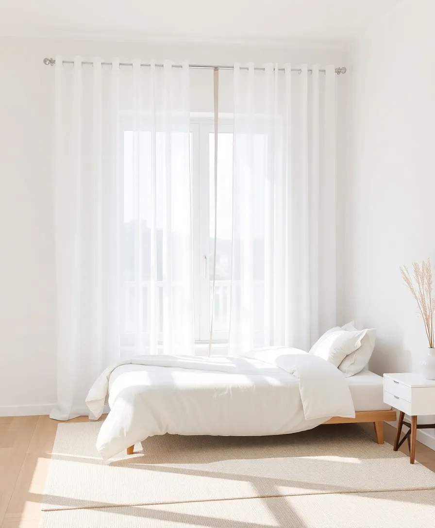 21 Stunning Minimalist Bedroom Ideas That Prove Less Really is More! - 14. Simplistic Window Treatments