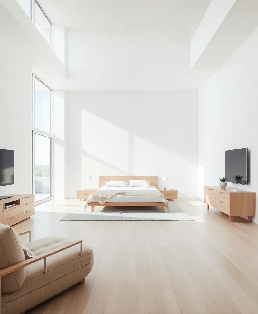 21 Amazing Minimalist Bedroom Design Ideas You Need to See - 10. Open Space Concept